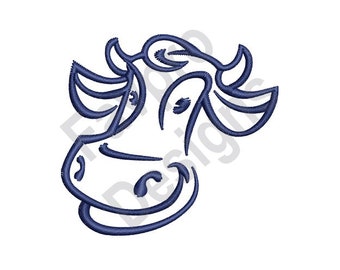 Esquema de la vaca - Diseño del bordado de la máquina