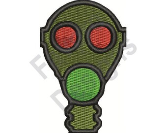 Gas Mask - Machine Embroidery Design