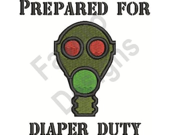 Diaper Duty - Machine Embroidery Design