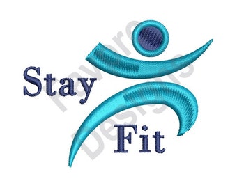 Stay Fit - Machine Embroidery Design