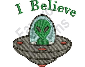 Alien Ship - Machine Embroidery Design