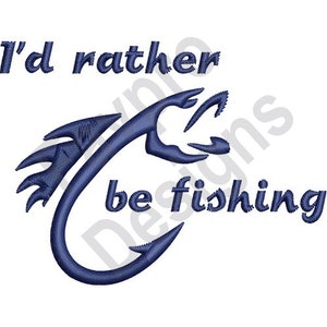 Fish Hook - Machine Embroidery Design