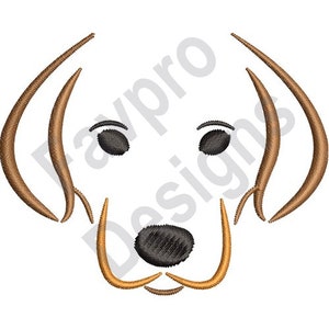 Dog Face - Machine Embroidery Design