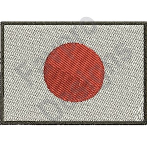 Bandera - diseño de máquina del bordado de Japón