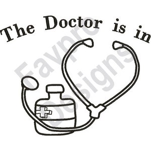 Doctor Is In - Machine Embroidery Design