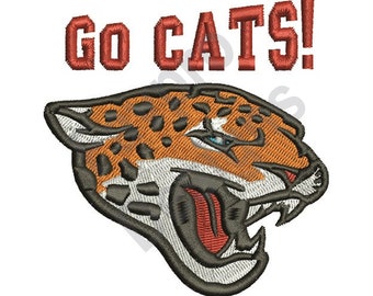 Go Cats - Maschinenstickerei Design