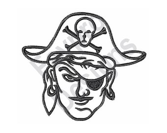 Testa - macchina ricamo Design del pirata