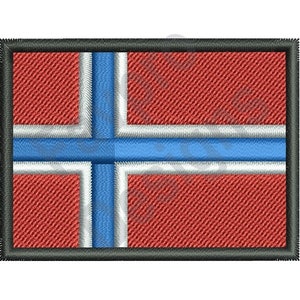 Norway Flag - Machine Embroidery Design