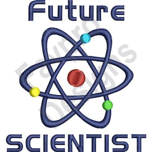 Zukünftige Wissenschaftler - Maschine Stickerei-Design