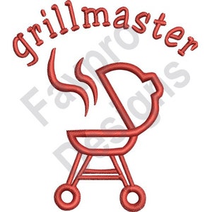Barbecue Grill Outline - Machine Embroidery Design
