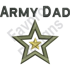 Army Dad - Machine Embroidery Design