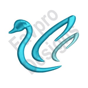 Swan Outline - Machine Embroidery Design