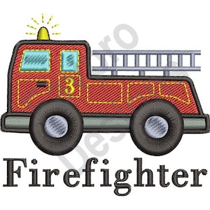 Fire Truck - Machine Embroidery Design