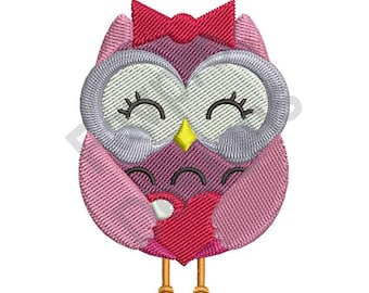 Love Owl - Machine Embroidery Design