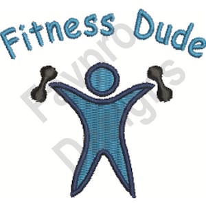 Fitness Dude - Machine Embroidery Design