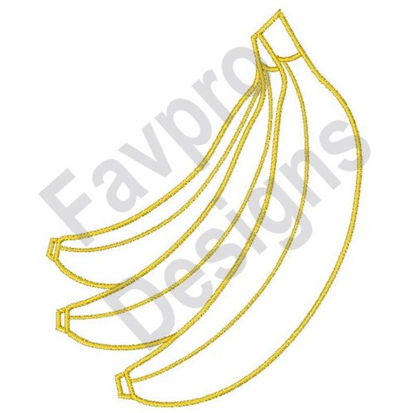 Banana Bunch - Machine Embroidery Design