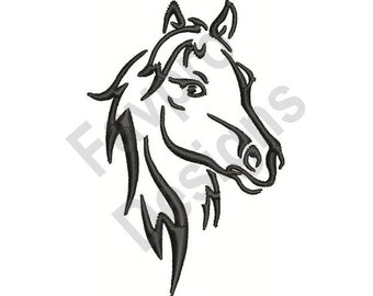 Horse Head - Machine Embroidery Design