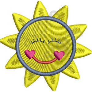 Smiley Sunshine - Machine Embroidery Design