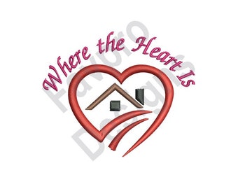 Where Heart Is - Machine Embroidery Design