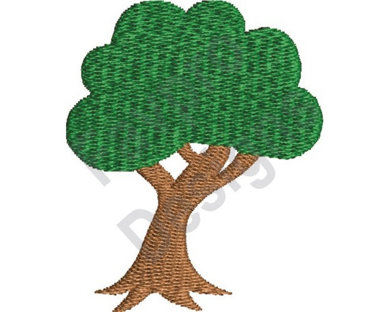 Oak tree machine embroidery design  etsy