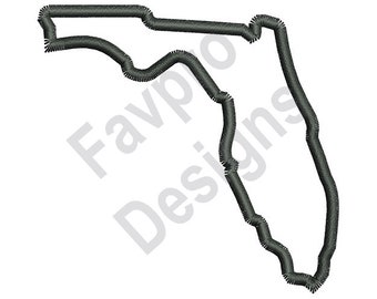 Florida Outline - Machine Embroidery Design