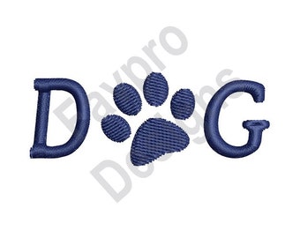Pata de perro - diseño del bordado de la máquina