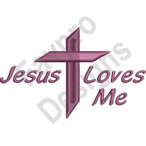 Jesus Loves Me - Machine Embroidery Design