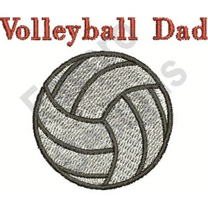 Volleyball Dad - Machine Embroidery Design