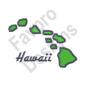 Hawaii - Machine Embroidery Design