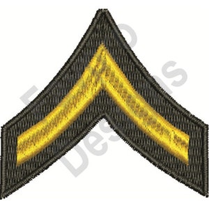 Private Army Patch - Machine Embroidery Design