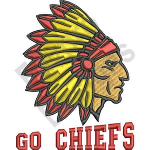 Go Chiefs - Machine Embroidery Design