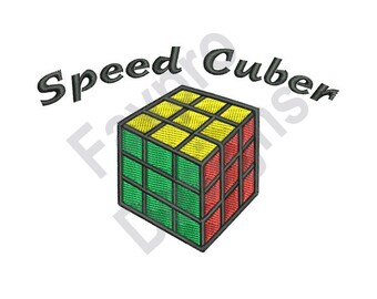 Geschwindigkeit Cuber - Maschine Stickerei-Design