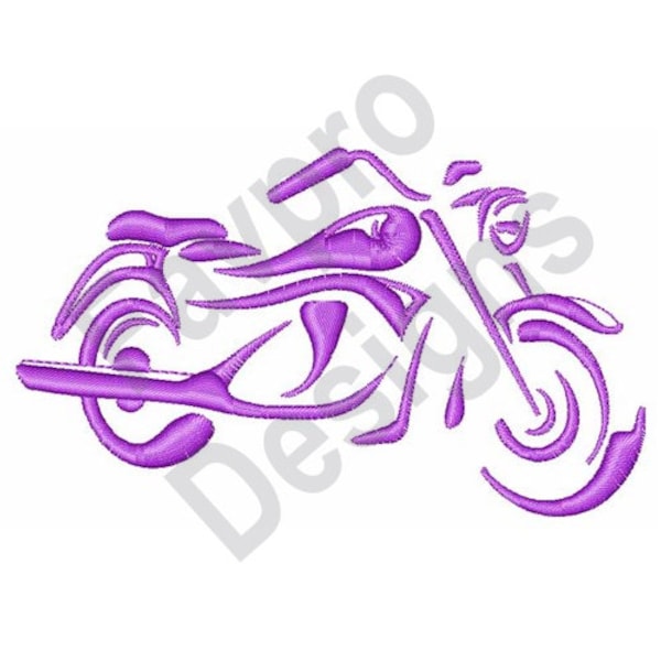 Abstract Motorcycle - Machine Embroidery Design
