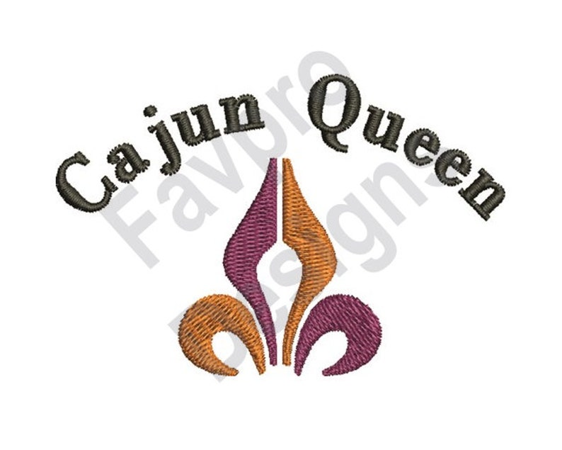 Cajun Queen Machine Embroidery Design | Etsy