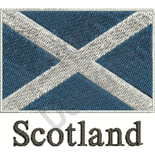 Flag Of Scotland - Machine Embroidery Design