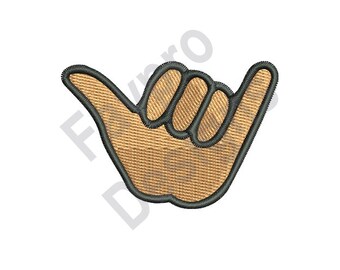 Surfer Hand - Machine Embroidery Design