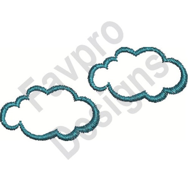 Cloud Outline - Machine Embroidery Design