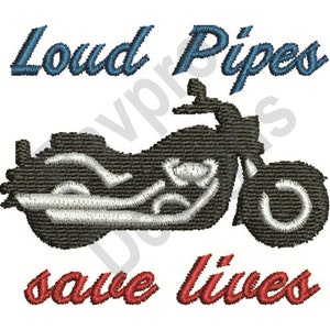 Loud Pipes - Machine Embroidery Design