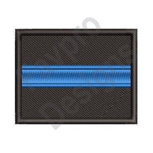 Polizei blaue Linie - Maschine Stickerei-Design
