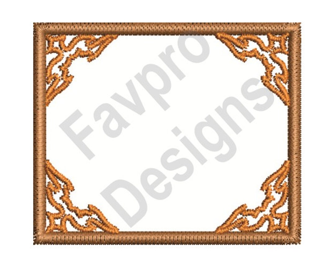 Square Frame - Machine Embroidery Design - Etsy
