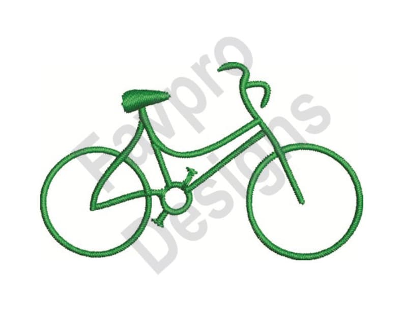 Bicycle Machine Embroidery Design