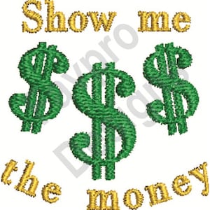 The Money - Machine Embroidery Design