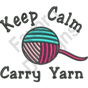Keep Calm And Carry Yarn Knitting Crochet' Duffle Bag