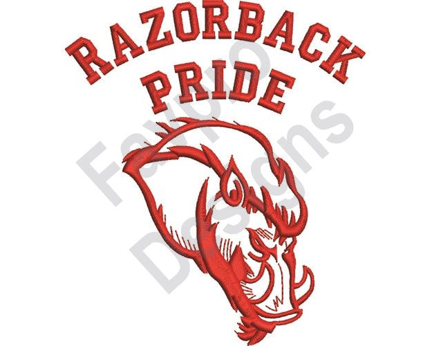 Razorback Design Razorback Pride - Machine Embroidery Design - Etsy