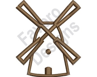 Windmill Outline - Machine Embroidery Design