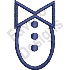 Tuxedo Outline - Machine Embroidery Design