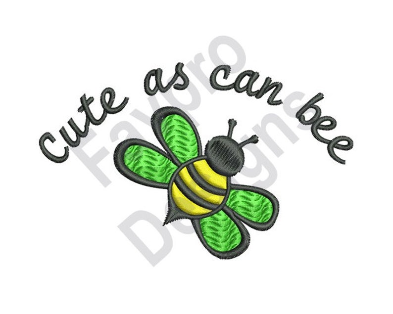 Bumble Bee Machine Embroidery Design - Etsy