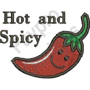 Hot And Spicy - Machine Embroidery Design