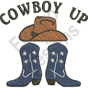 Cowboy Hat & Boots - Machine Embroidery Design