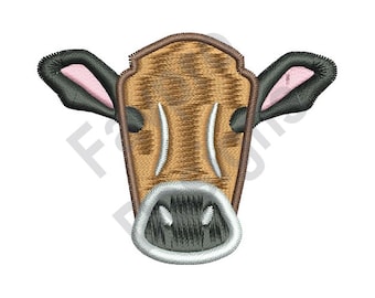 Cabeza de la vaca - diseño de máquina del bordado